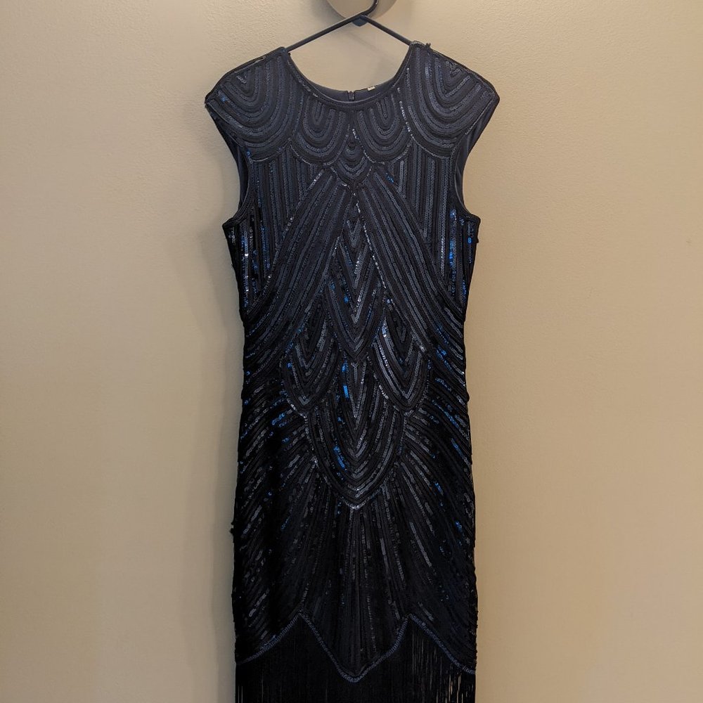 Retro Stage Fringed Flapper Gatsby Dress